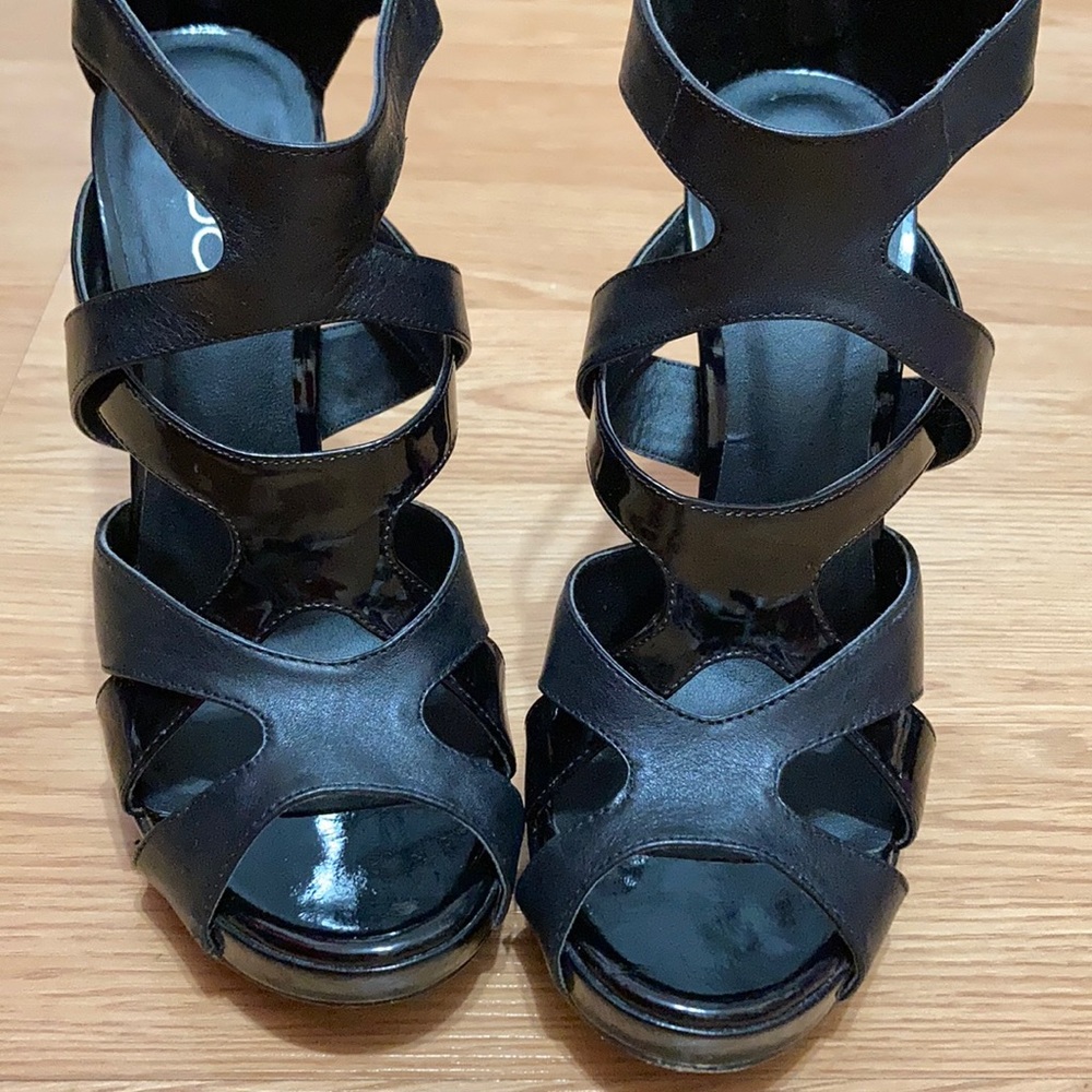 ALDO Black Leather Pumps VanHove-98, Size 7.5